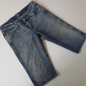 7 FOR ALL MANKIND womens "A Pocket" short capris